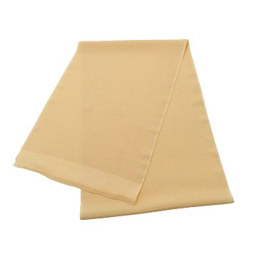 千成堂着物店 一点もの帯揚げ「杏子色 × 絽（銀通し）」 夏帯揚げ ＜即日発送可＞ の画像