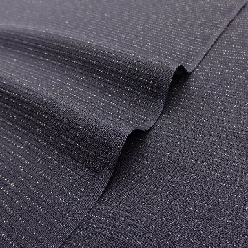 千成堂着物店 一点もの帯揚げ「黒紫 × 絽（銀通し）」 夏帯揚げ ＜即日発送可＞ の画像