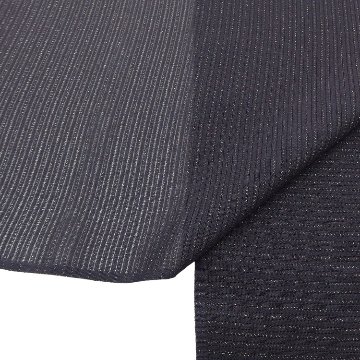 千成堂着物店 一点もの帯揚げ「黒紫 × 絽（銀通し）」 夏帯揚げ ＜即日発送可＞ の画像