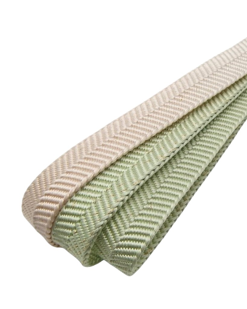 和小物さくら 帯締め 笹浪組(笹波)ぼかし金散らし 桜色から若草色 ＜即日発送可＞の画像