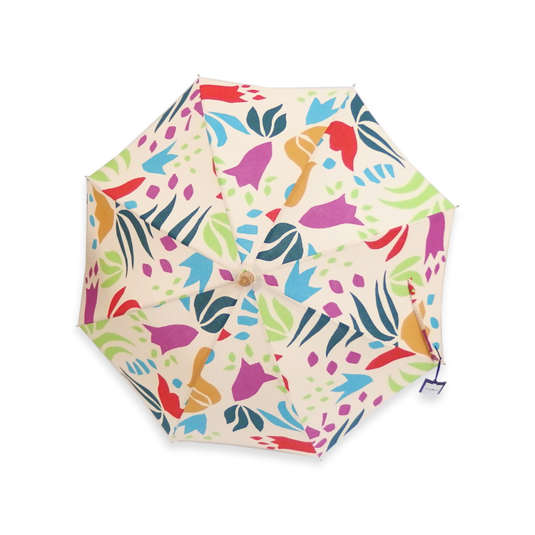 内藤早苗 注染の日傘 「My Lily」 生成色の画像