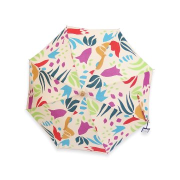 内藤早苗 注染の日傘 「My Lily」 生成色の画像