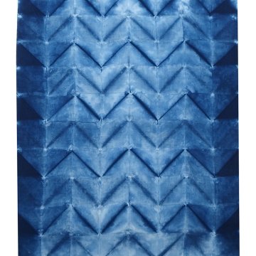 平敷慶彦(琉球藍染工房) 「煌き絞り× 白地に藍」千成堂別注 琉球藍染の浴衣＜お仕立て代込＞の画像