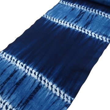 平敷慶彦(琉球藍染工房) 「つや柳×藍」琉球藍染の浴衣（綿生地）＜お仕立て代込＞の画像