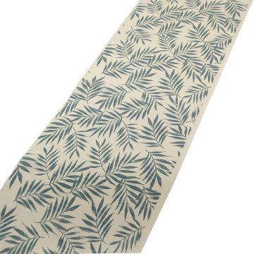 渡敬 絽縮緬木ノ葉友仙 夏帯揚げ 生成色 ＜即日発送可＞の画像