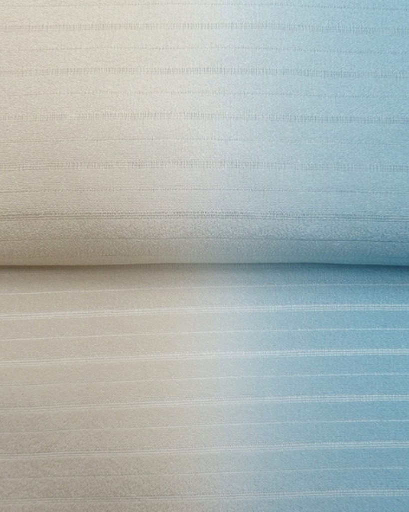 渡敬 東雲連絽立ぼかし 夏帯揚げ 絹鼠と浅縹 ＜即日発送可＞の画像