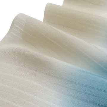 渡敬 東雲連絽立ぼかし 夏帯揚げ 絹鼠と浅縹 ＜即日発送可＞の画像