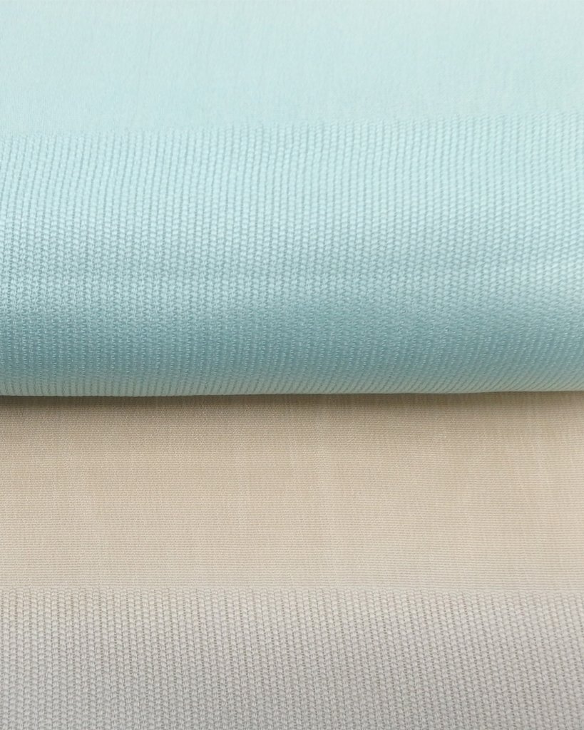 渡敬 メッシュ横段三色ぼかし 夏帯揚げ 白鼠と白藍と練色 ＜即日発送可＞の画像