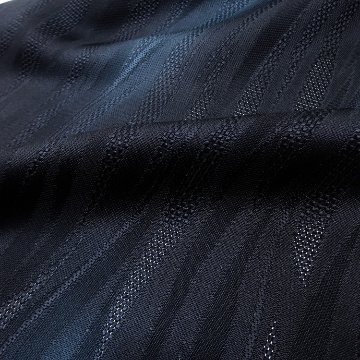 渡敬 葉蘭メッシュヨロケボカシ 夏帯揚げ 鉄紺色 ＜即日発送可＞の画像