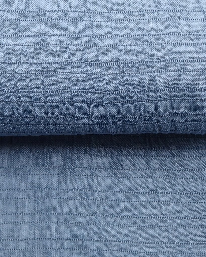 渡敬 小千谷縮無地染 夏帯揚げ 紺鼠 ＜即日発送可＞の画像