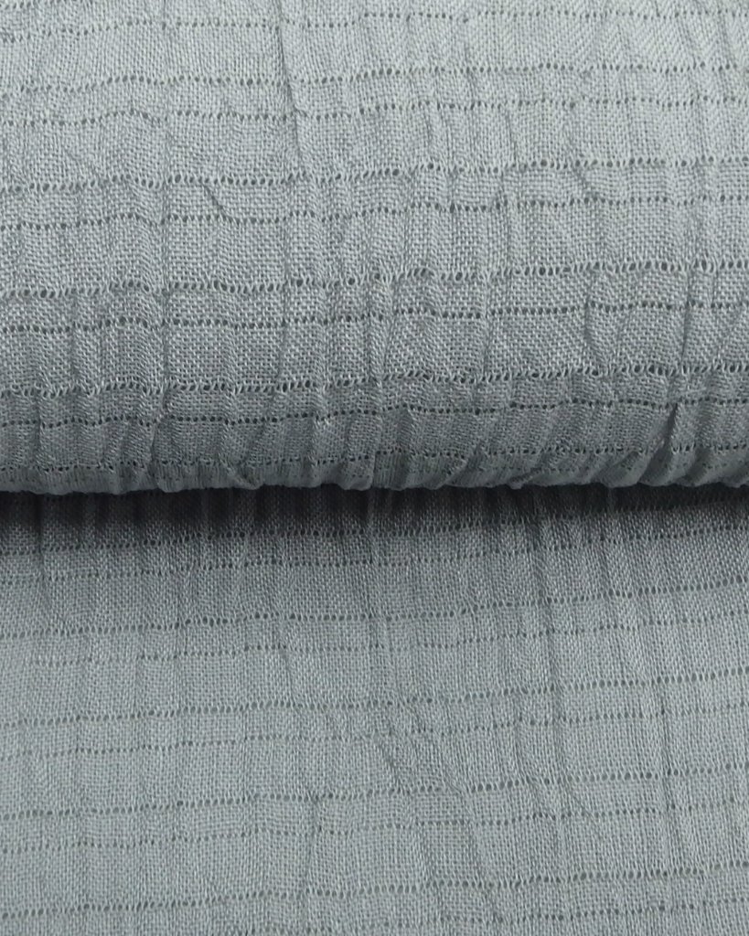 渡敬 小千谷縮無地染 夏帯揚げ 利休鼠 ＜即日発送可＞の画像