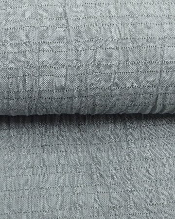 渡敬 小千谷縮無地染 夏帯揚げ 利休鼠 ＜即日発送可＞の画像