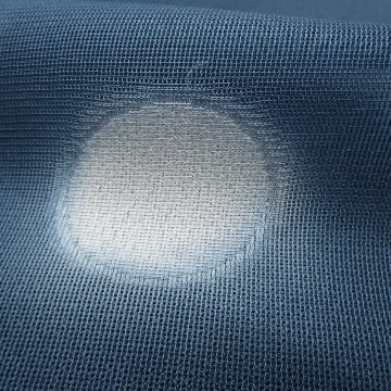 渡敬 紗水玉縫取ぼかし 夏帯揚げ 紺色 ＜即日発送可＞の画像