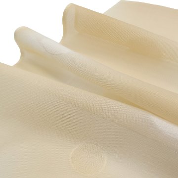 渡敬 紗水玉縫取ぼかし 夏帯揚げ 練色 ＜即日発送可＞の画像