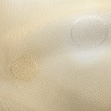 渡敬 紗水玉縫取ぼかし 夏帯揚げ 練色 ＜即日発送可＞の画像