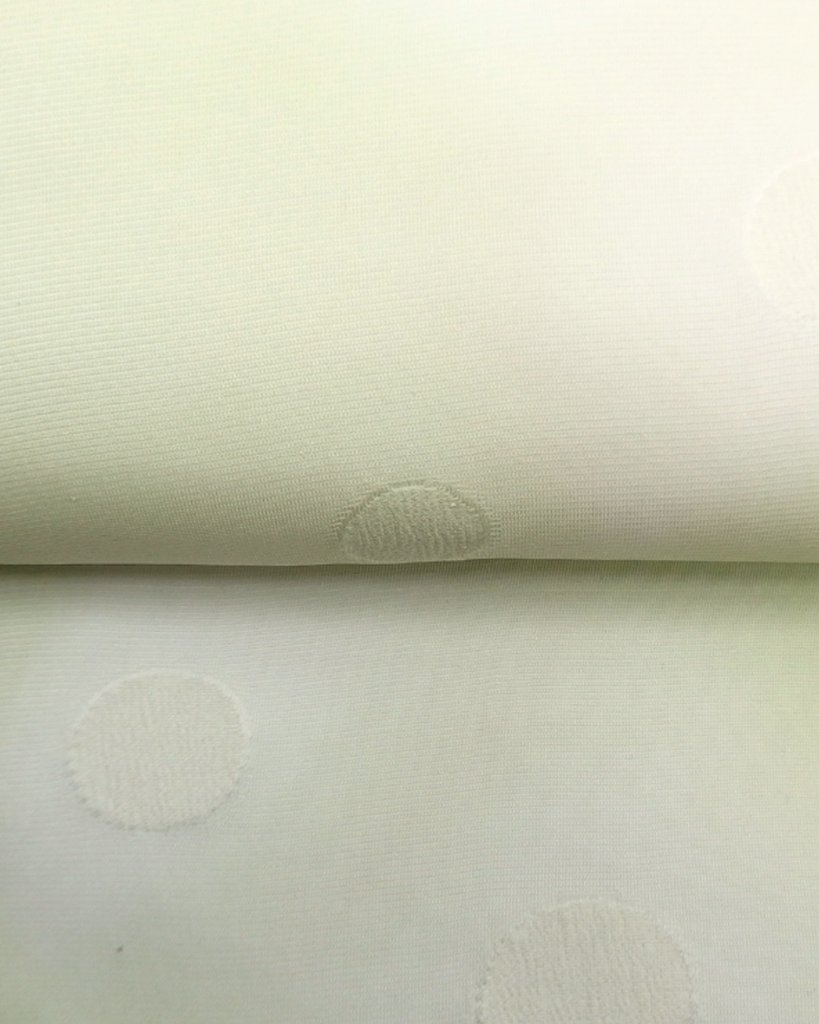 渡敬 紗水玉縫取ぼかし 夏帯揚げ 白緑 ＜即日発送可＞の画像