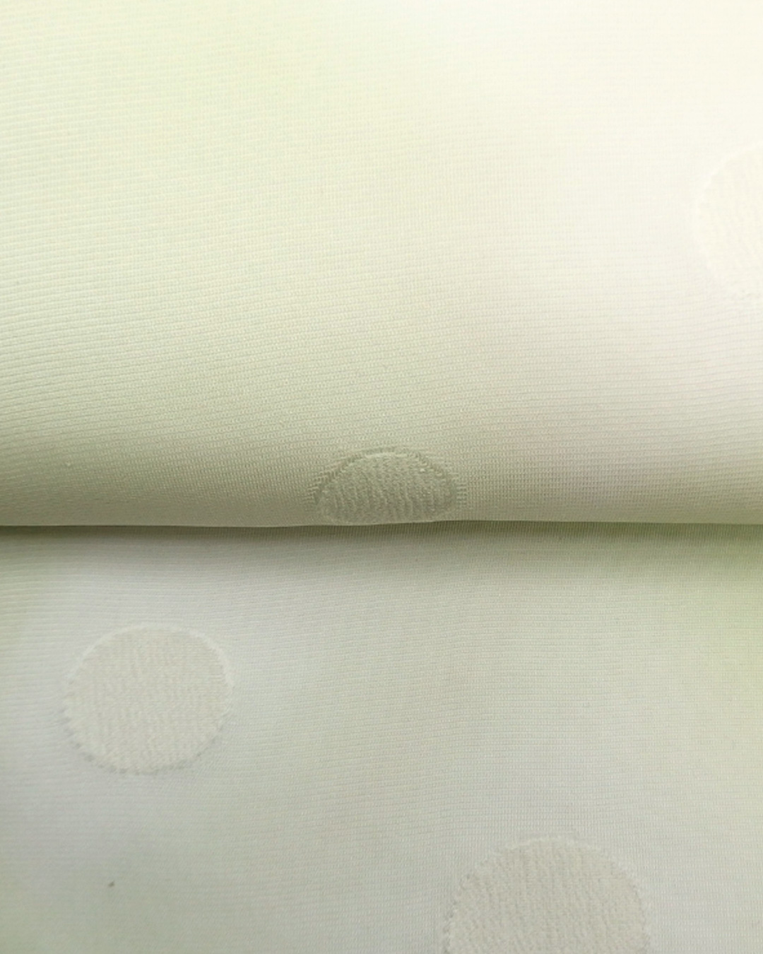 渡敬 紗水玉縫取ぼかし 夏帯揚げ 白緑 ＜即日発送可＞の画像