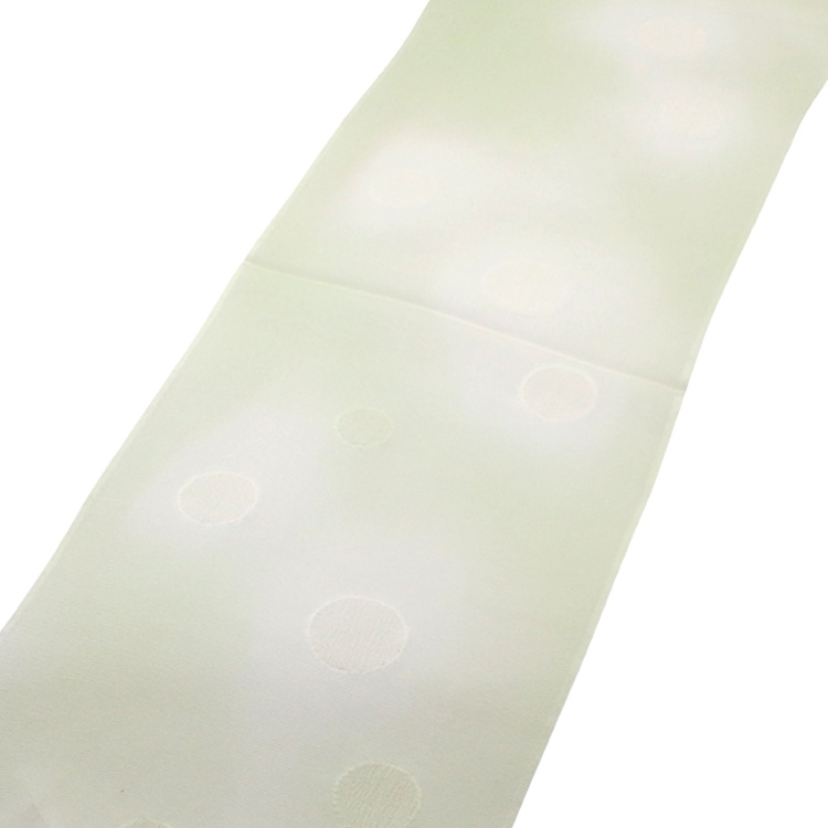 渡敬 紗水玉縫取ぼかし 夏帯揚げ 白緑 ＜即日発送可＞の画像