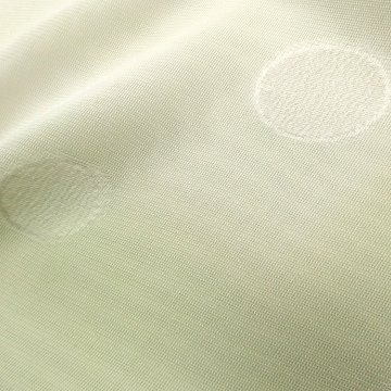 渡敬 紗水玉縫取ぼかし 夏帯揚げ 白緑 ＜即日発送可＞の画像