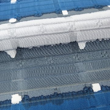 和小物さくら 夏帯揚げ 変わり絽グラデーションぼかし 紺藍と素鼠と淡黄＜即日発送可＞の画像