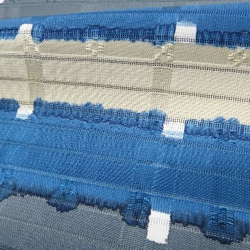 和小物さくら 夏帯揚げ 変わり絽グラデーションぼかし 紺藍と素鼠と淡黄＜即日発送可＞の画像