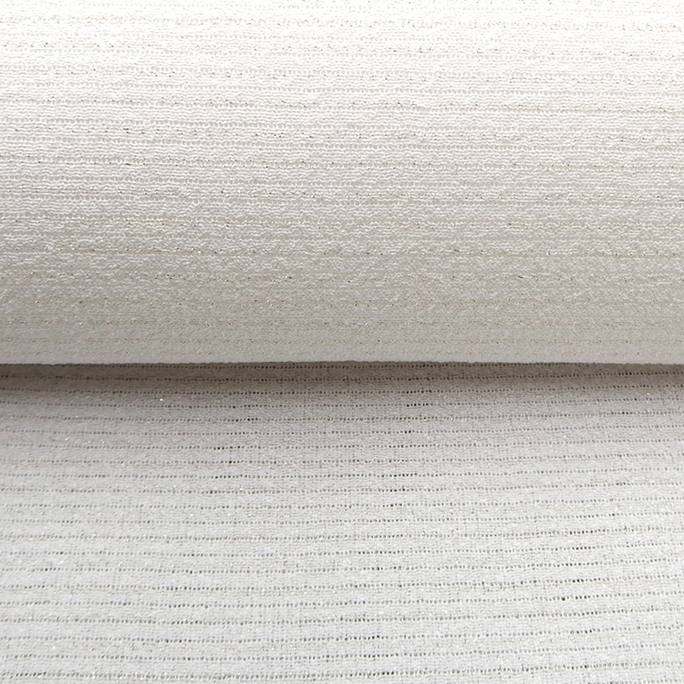 千成堂着物店 帯揚げ 「白 × 絽（銀通し）」 夏帯揚げ ＜即日発送可＞ の画像