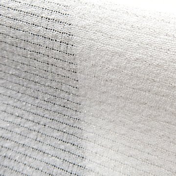 千成堂着物店 帯揚げ 「白 × 絽（銀通し）」 夏帯揚げ ＜即日発送可＞ の画像