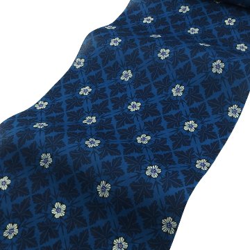 武村小平 「ゲンノショウコ」千成堂別注 九寸名古屋帯 青藍 夏帯〜単衣帯 染め帯 型染め＜お仕立て代込＞の画像