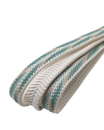 衿秀 帯締め 笹波大和突甲 白に青磁色 ＜即日発送可＞の画像