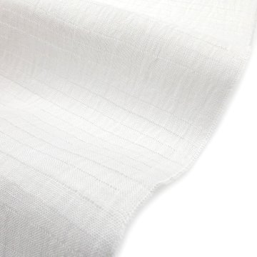 衿秀 半衿（半襟) 麻絽 小千谷縮 白よごし ＜即日発送可＞の画像