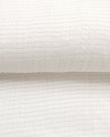 衿秀 麻絽 夏帯揚げ 白 無地 ＜即日発送可＞の画像