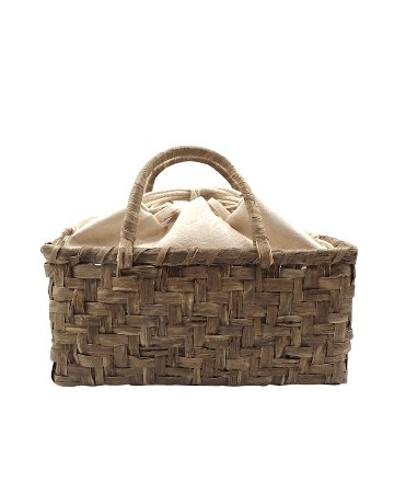 SOSAKUBAG(奥村草作) 「楮細工のバッグ 千成堂別注」 蓬染（グレー系）の画像