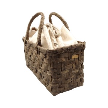 SOSAKUBAG(奥村草作) 「楮細工のバッグ 千成堂別注」 蓬染（グレー系）の画像