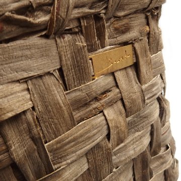 SOSAKUBAG(奥村草作) 「楮細工のバッグ 千成堂別注」 蓬染（グレー系）の画像