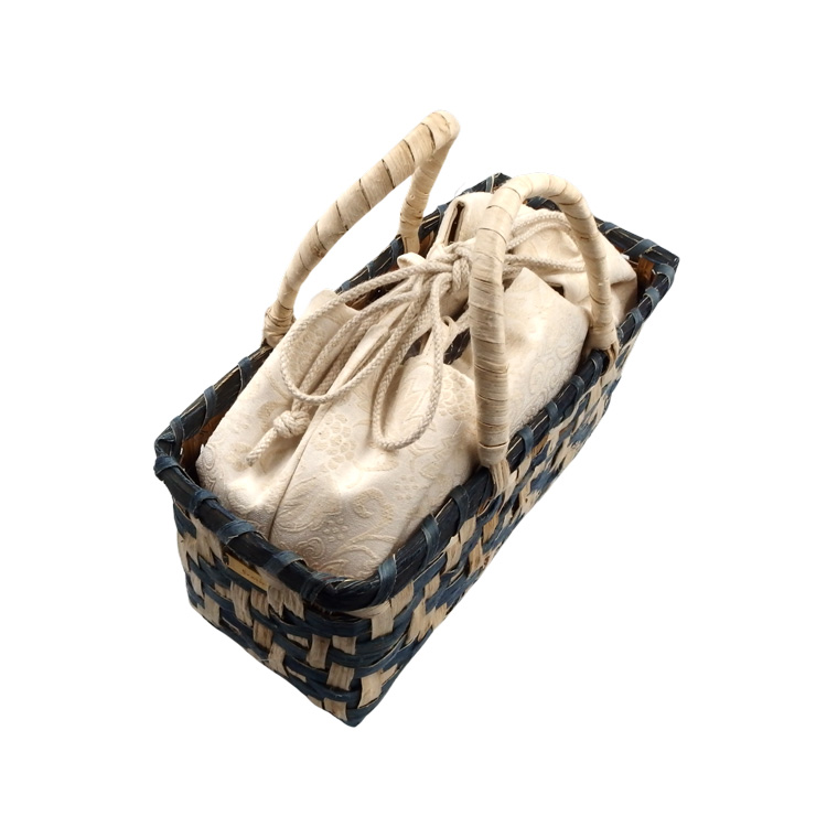 SOSAKUBAG(奥村草作) 「楮細工のバッグ 千成堂別注」 梔子青の画像
