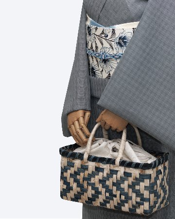 SOSAKUBAG(奥村草作) 「楮細工のバッグ 千成堂別注」 梔子青の画像
