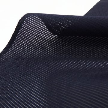 駒絽白着尺（五泉）×千成堂着物店 「三本絽の色無地」留紺（紫みの濃紺） ＜お仕立て代込＞の画像
