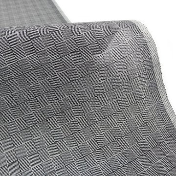 東郷織物 「夏大島」 網代 墨色（グレー系） 本場夏大島紬 着尺＜お仕立て代込＞の画像