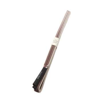 和小物さくら 帯締め 綾竹双葉ぼかし切替 牡丹鼠から薄桜ぼかし 切房 ＜即日発送可＞の画像