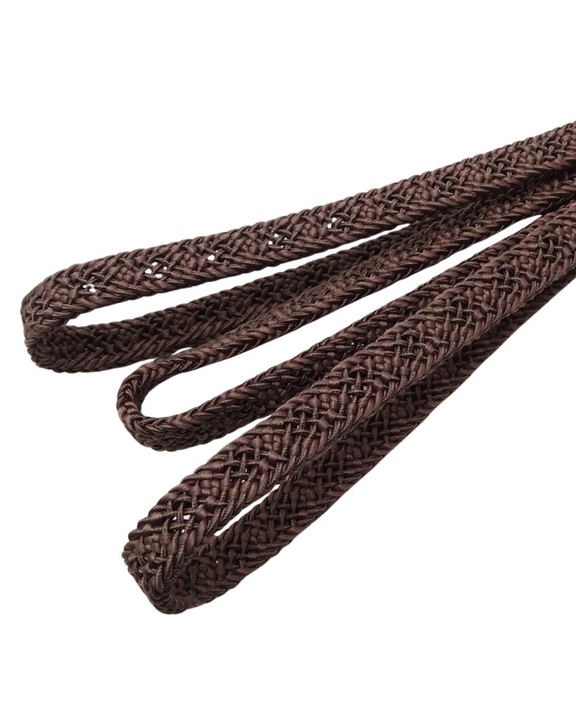 和小物さくら 夏帯締め 平唐レース 茶色 切り房 ＜即日発送可＞の画像