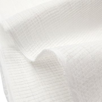 衿秀 麻絽 夏帯揚げ 白 無地 ＜即日発送可＞の画像