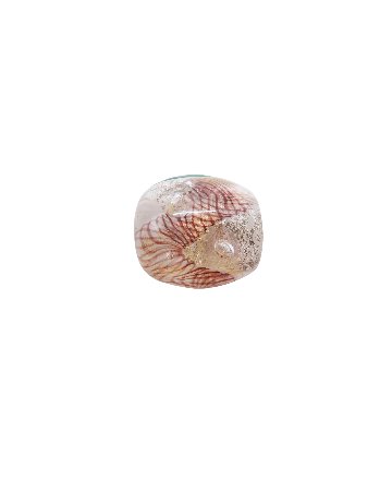 田上惠美子 硝子の帯留 「流 / 紫系」ガラス・金箔の画像
