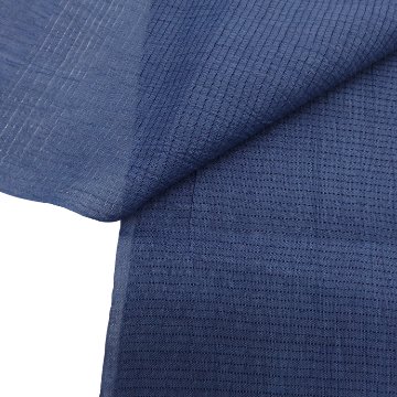 和小物さくら 麻絽 夏帯揚げ 紺桔梗 無地 ＜即日発送可＞の画像