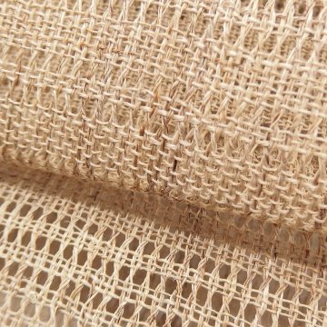川口織物「麻絽織 / 夏がさね」八寸名古屋帯 生成 夏帯〜単衣帯＜お仕立て代込＞の画像