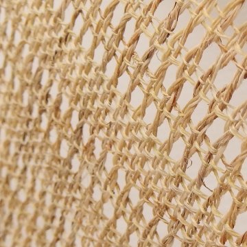 川口織物「麻絽織 / 夏がさね」八寸名古屋帯 生成 夏帯〜単衣帯＜お仕立て代込＞の画像