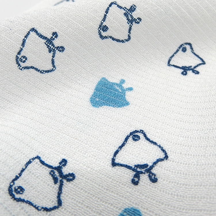 和小物さくら 絽 夏帯揚げ 白色に青 千鳥 ＜即日発送可＞の画像