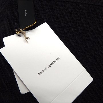 Kameli apartment（カメリ アパートメント）「黒・フリンジ」手織り大判ストール（ショール）リネン×ビスコース＜即日発送可＞の画像