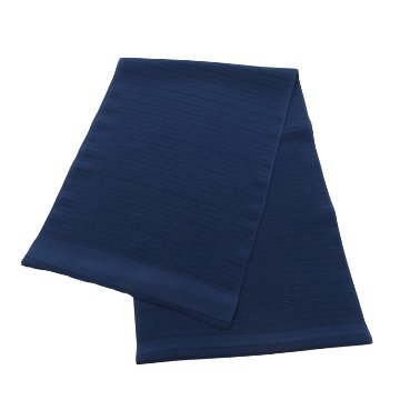 千成堂着物店 一点もの帯揚げ 「紺色 × 連絽（絽ちりめん）」 夏帯揚げ ＜即日発送可＞ の画像