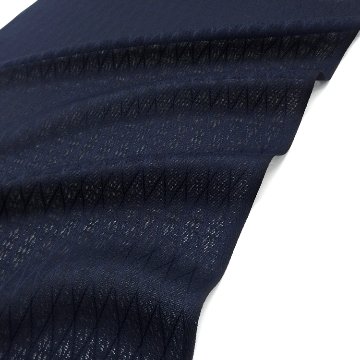 伊と幸「菱繋ぎ / 松岡姫（純国産絹糸）紋紗」千成堂別注 留紺色 ＜お仕立て代込＞の画像