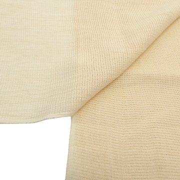衿秀 麻絽 夏帯揚げ 練色 無地 ＜即日発送可＞の画像